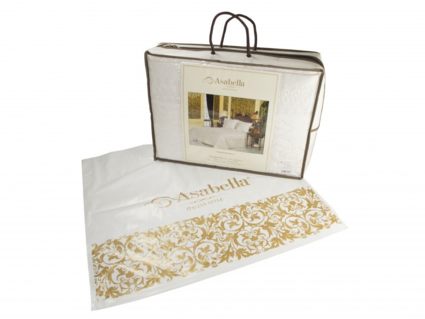 Комплект постельного белья Асабелла с летним одеялом 1617-OMP Евро