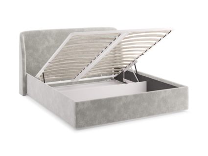 Кровать Сонум Nicole Рогожка Деним (с подъемным механизмом) 200х190