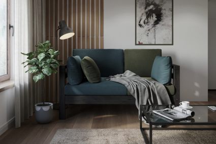 Диван Арско Домино Мини двухместный зеленый