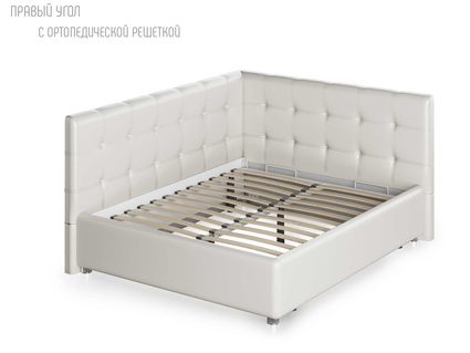 Кровать Nuvola Sabina угловая Velutto 14 200х200