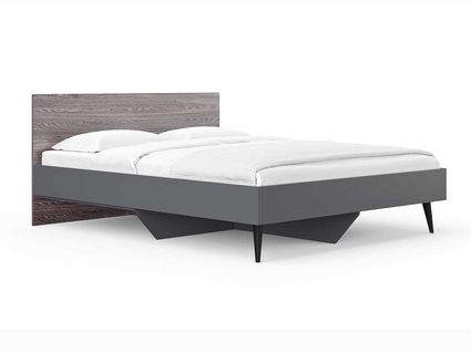 Кровать Сонум Ines Ясень анкор + серый 140х190