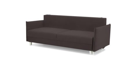 Диван Фиеста Мебель Портленд Лайт велюр Vivaldi 24 темно-коричневый