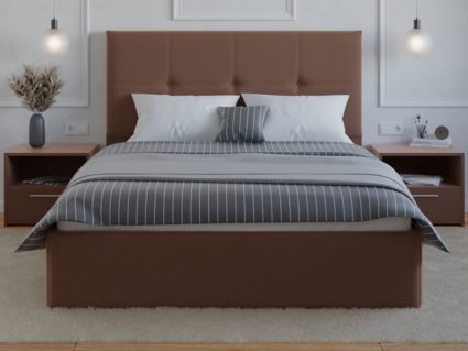 Кровать Lonax Алегра велюр Dolly-13 (с основанием) 200х200