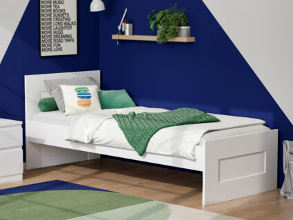 Кровать Гуд Лакк Сириус белая 90х200