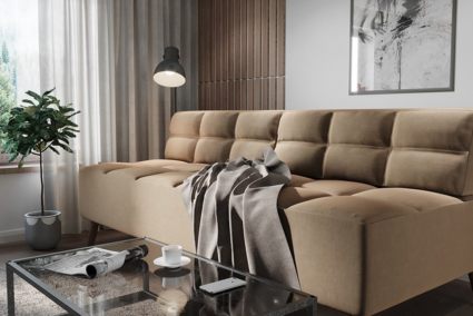 Диван Арско Нельсон трехместный бежевый