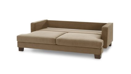 Диван Фиеста Мебель Марсель велюр Vivaldi 20 коричневый Длина 220 см