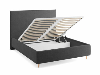 Кровать Сонум Eveline Экокожа Белая (с подъемным механизмом) 180х200