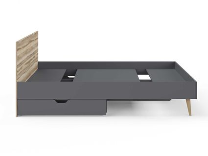 Кровать Сонум Ines Ясень ориноко + графит 160х190