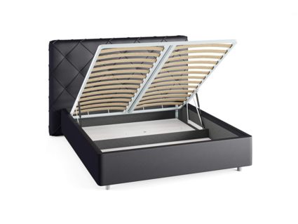 Кровать Сонум Manhattan Экокожа Белая (с подъемным механизмом) 140х190