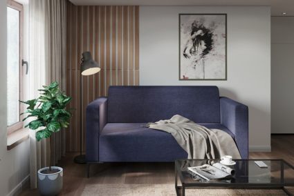 Диван Арско Ник двухместный синий