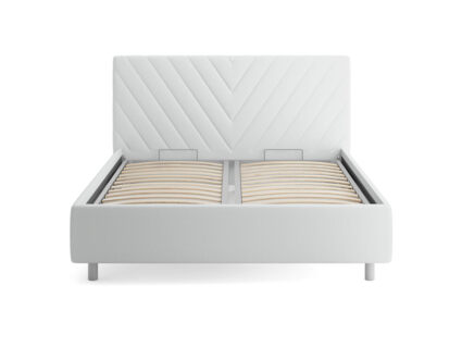 Кровать Сонум Vivien Микровелюр кремовый (с подъемным механизмом)