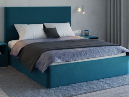 Кровать Lonax Фелиса велюр Dolly-13 (с основанием) 180х200