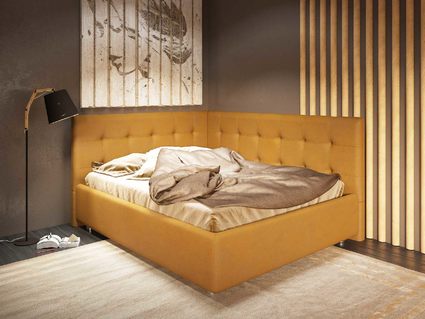 Кровать Nuvola Sabina угловая Velutto 14 200х200