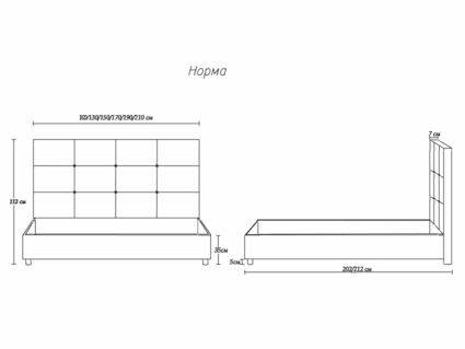 Кровать Димакс Норма Сапфир