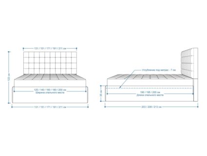 Кровать Lonax Аврора велюр Dolly-2 160х190