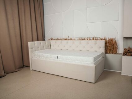 Кровать Димакс Бриони с подъемным механизмом 120x200 Велюр Velutto 51 уцененная 120х200