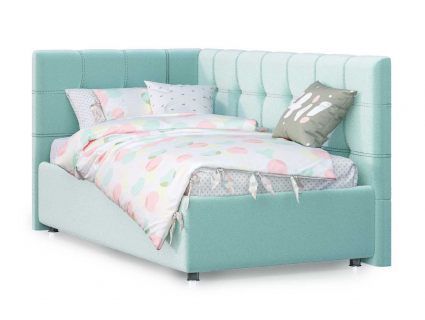 Кровать Nuvola Sabina угловая Velutto 14 200х200