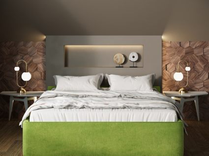 Кровать Nuvola Alba Velutto 22 (с подъемным механизмом) 180х190