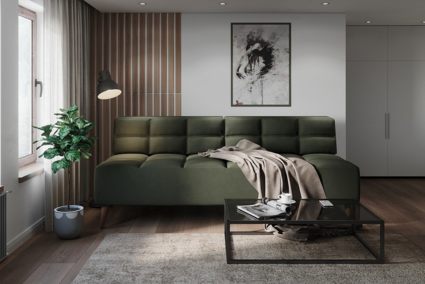 Диван Арско Нельсон трехместный зеленый Длина 195 см