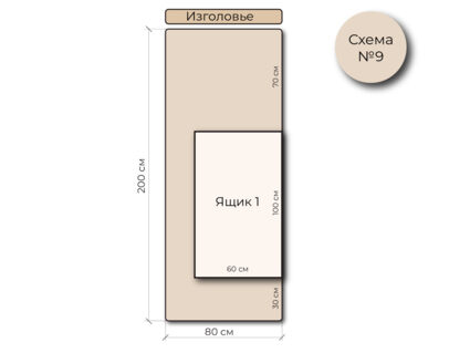 Кровать Mr.Mattress Site Box велюр Toffee 120х190