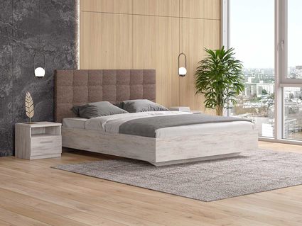 Кровать Сонум Luiza Ясмунд + Кашемир Бежевый 90х190