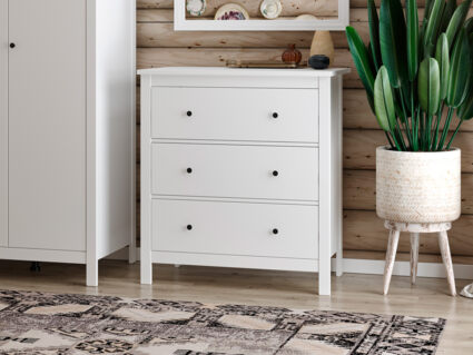 Комод Гуд Лакк Сага белый/ясень 51х92