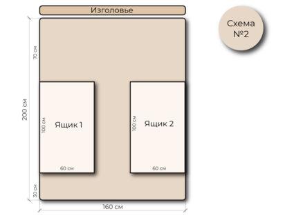 Кровать Mr.Mattress Site Box велюр Toffee 120х190
