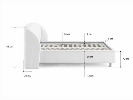 Кровать Сонум Valencia Энигма Десерт (с подъемным механизмом) 160х190