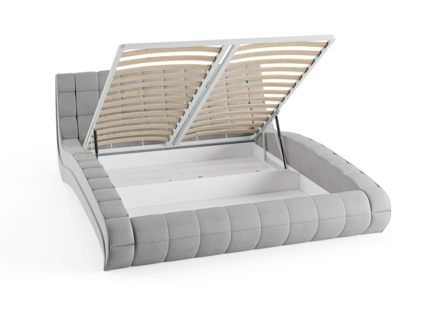 Кровать Сонум Milano Экокожа Белая (с подъемным механизмом) 140х200