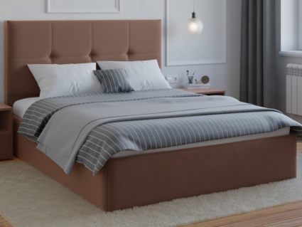 Кровать Lonax Алегра велюр Dolly-13 (с основанием) 200х200