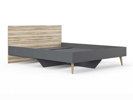 Кровать Сонум Ines Ясень ориноко + графит 160х190