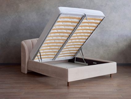 Кровать Сонум Valencia Экокожа Белый (с подъемным механизмом) 90х190