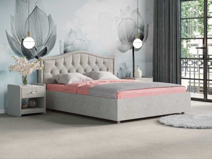 Кровать Сонум Ancona Кашемир Бежевый (с подъемным механизмом)