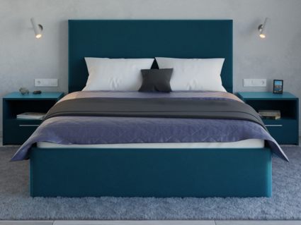 Кровать Lonax Фелиса велюр Dolly-13 (с основанием) 180х200