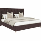 Кровать Beautyson Rebecca велюр Formula 238 коричневый 120х190